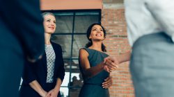 Handshake of business People at the office